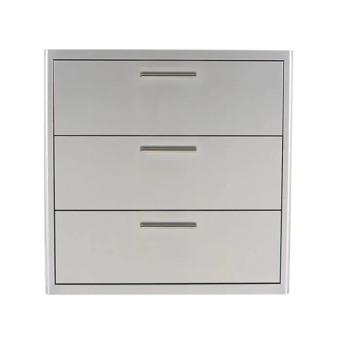 Blaze 16-Inch Stainless Steel Triple Access Drawer - BLZ-DRW3-R-LT