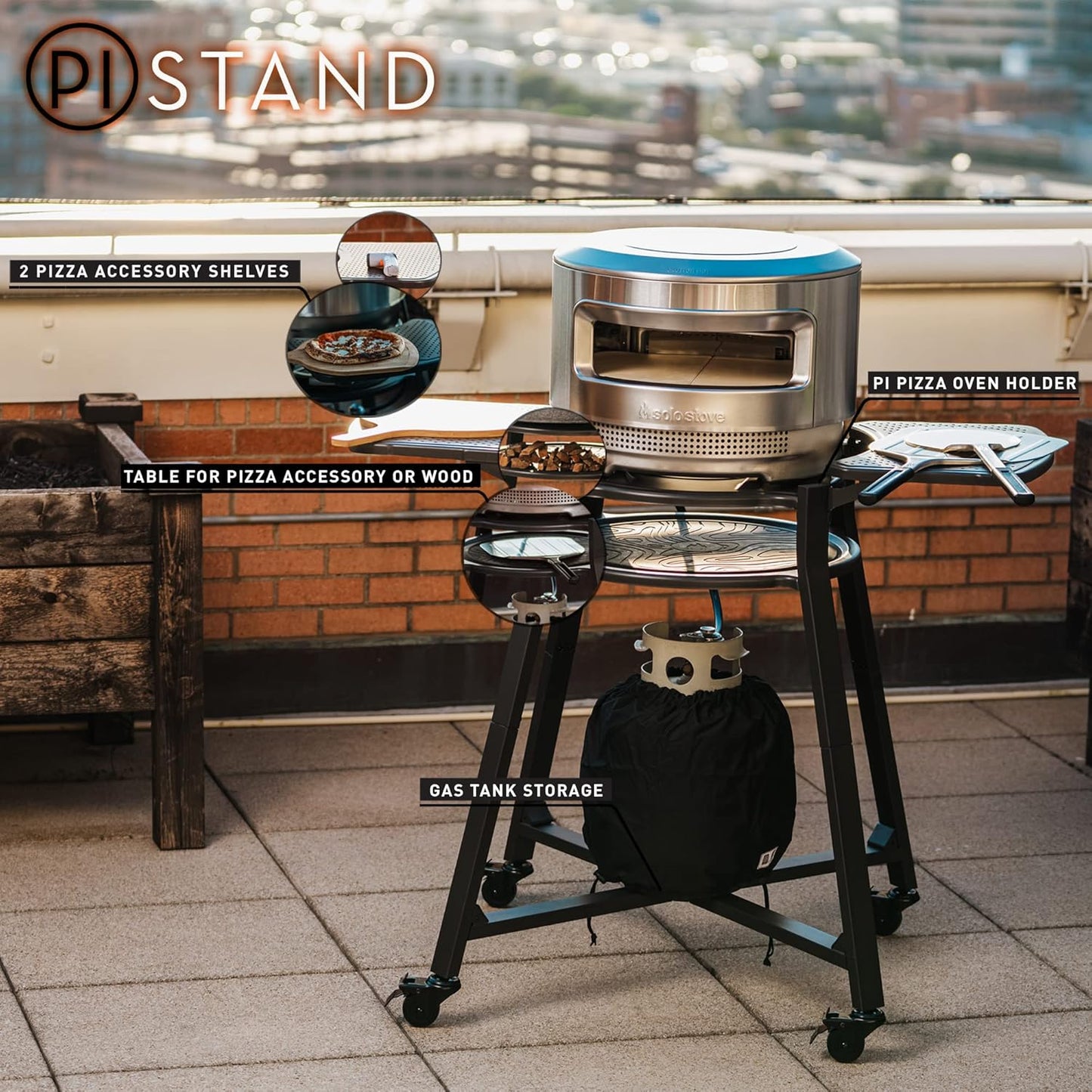 Solo Stove Pi Prime Stand PIZZA-OVEN-CART