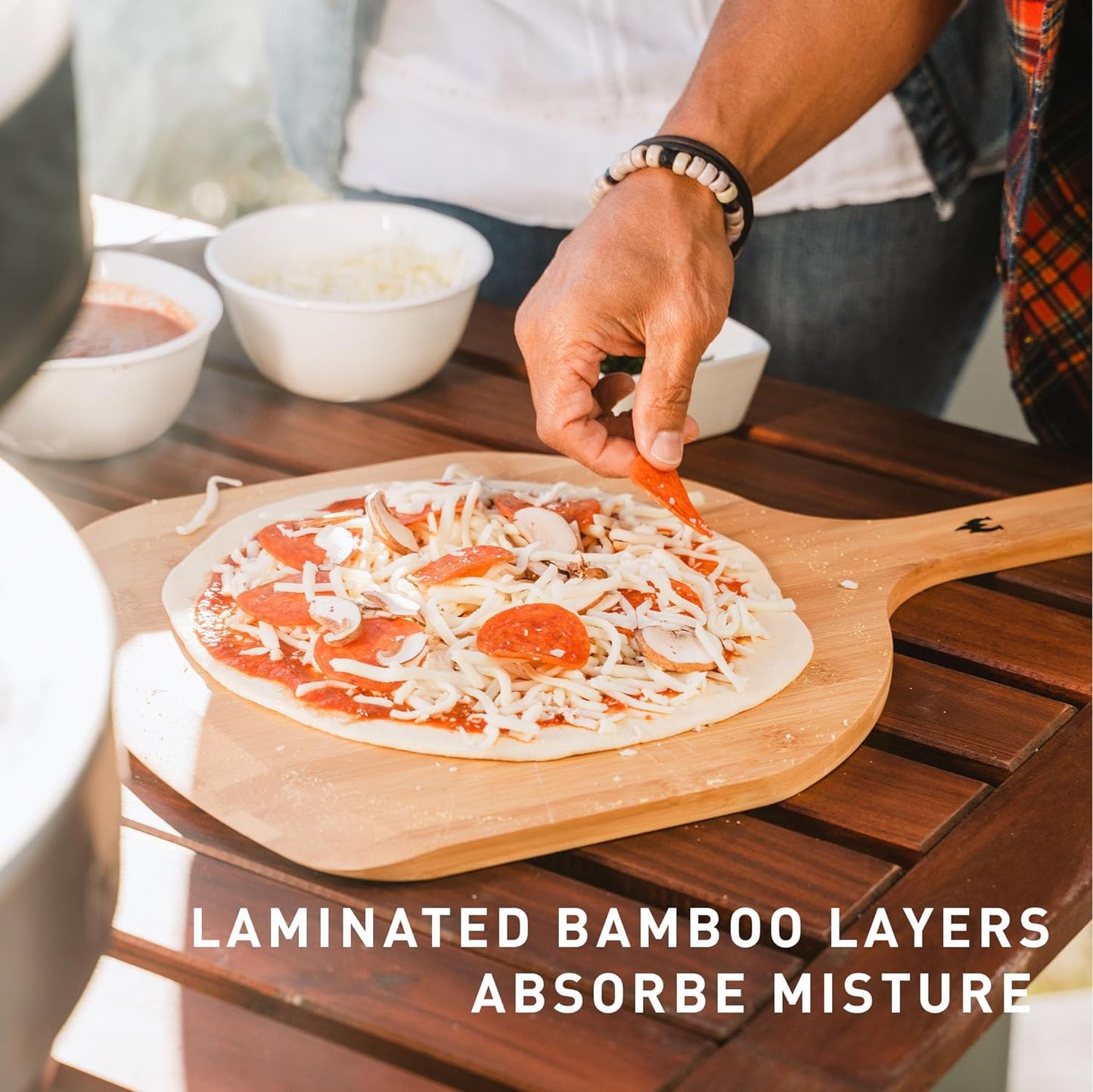 Solo Stove Bamboo Peel PIZZA-PEEL-BAMBOO-12