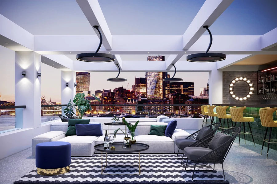 Bromic Eclipse Electric 600mm (24”) Curved Ceiling Pole (BH3230004)