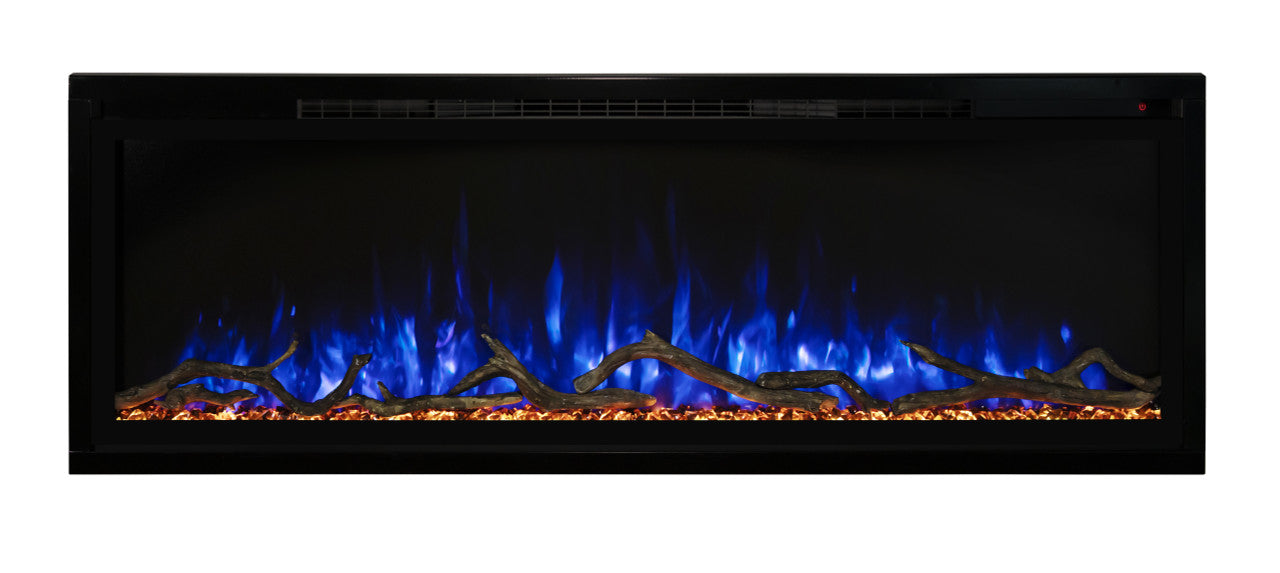 Modern Flames Spectrum Slimline 100" Wall Mount/Recessed Electric Fireplace - SPS-100B
