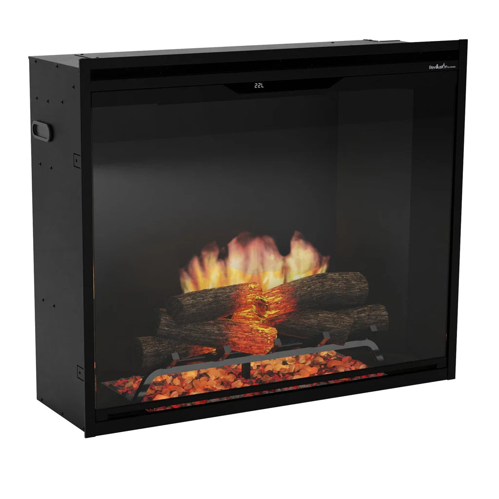 Dimplex Revillusion 36" Portrait Built-In Electric Firebox – Black REV36P-BL