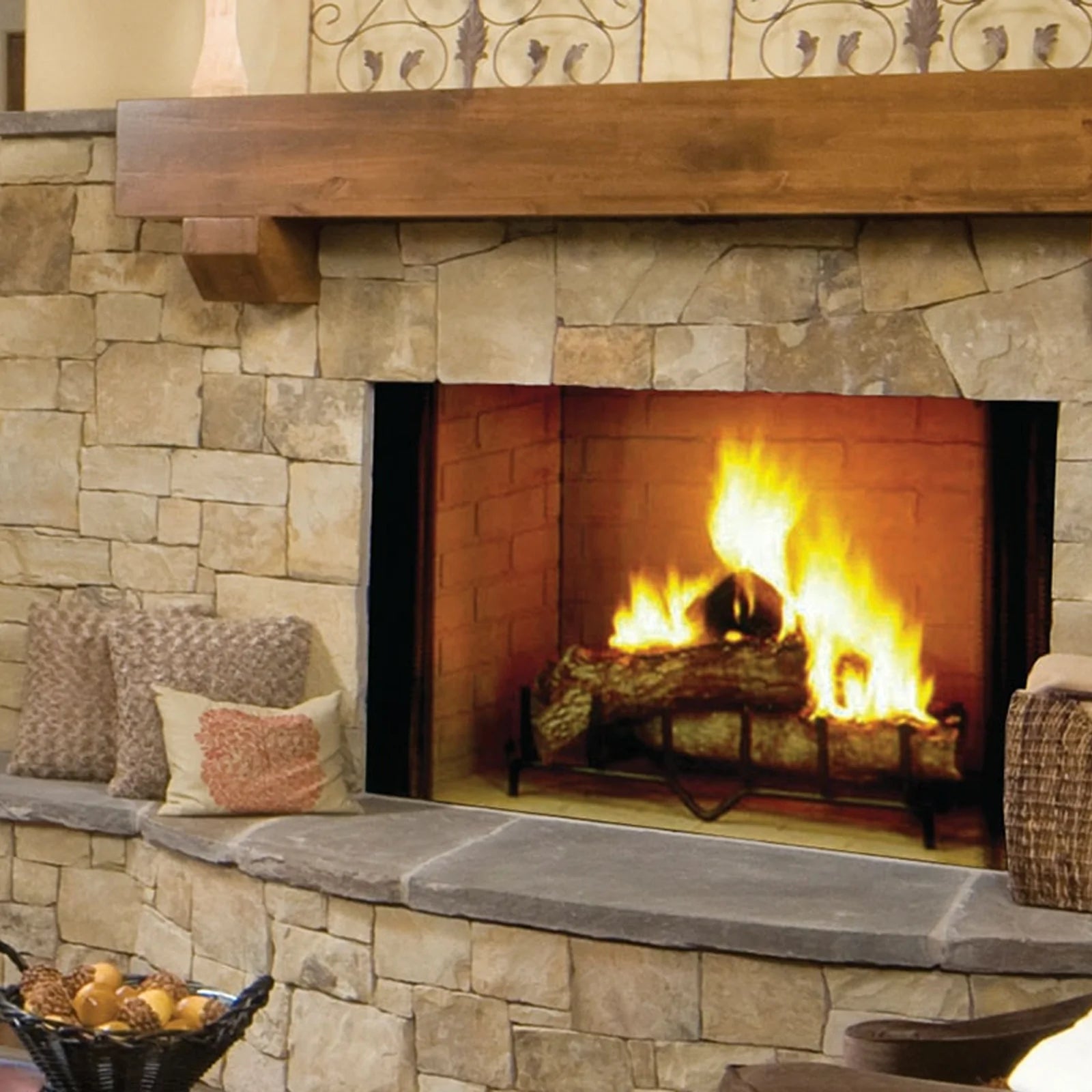 Majestic Biltmore 36 Wood Burning Fireplace - SB60 – NorCal Fire u0026 Grill