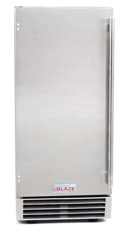 Blaze 50 Lb. 15-Inch Outdoor Rated Ice Maker With Gravity Drain - BLZ-ICEMKR-50GR