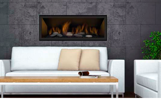 Sierra Flame Gas Fireplace Bennett 45" Natural Gas Direct Vent Linear (BENNETT-45-NG) 628451612216