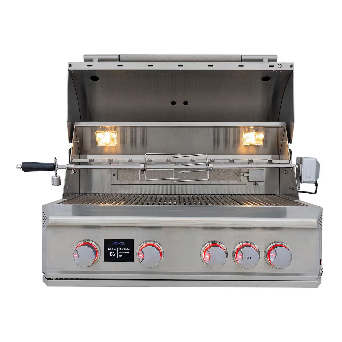 Blaze LTE PRO 32-in 4-Burner Built-In Natural Gas Grill w/ Digital Temperature Screen & Rotisserie -  BLZ-4LTEPRO-NG