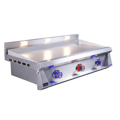 Le Griddle P3 Pro Series 105 - 3 Burner - 3mm Plate With Interior Lights - OML105P3