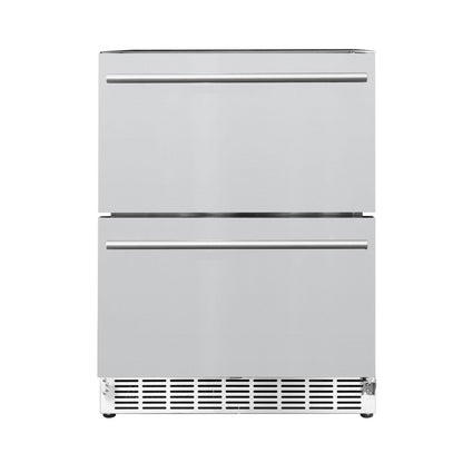 24" Deluxe Outdoor Rated 2-Drawer Refrigerator (5.1c) RFR-24DR2-A