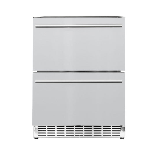 24" Deluxe Outdoor Rated 2-Drawer Refrigerator (5.1c) RFR-24DR2-A