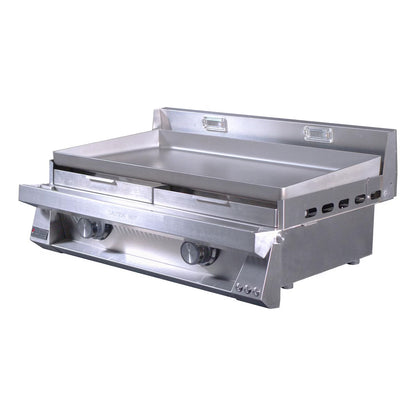 Le Griddle Pro Series 75 - 2 Burner With Interior Light - 6mm Plate - OML75P6