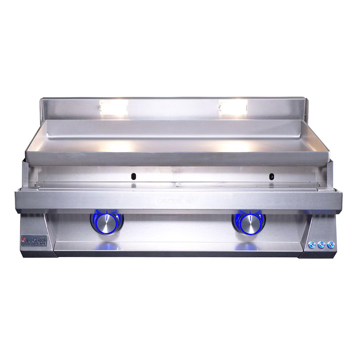 Le Griddle Pro Series 75 - 2 Burner With Interior Light - 6mm Plate - OML75P6