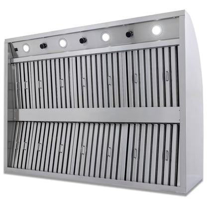 Blaze 48-Inch Stainless Steel Outdoor Vent Hood - 2000 CFM - BLZ-48-VHOOD2