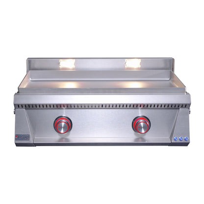 Le Griddle Pro Series 75 - 2 Burner With Interior Light - 6mm Plate - OML75P6