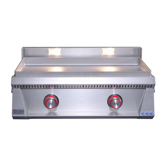 Le Griddle Pro Series 75 - 2 Burner With Interior Light - 6mm Plate - OML75P6