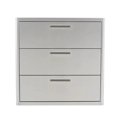 Blaze 16-Inch Stainless Steel Triple Access Drawer - BLZ-DRW3-R-LT