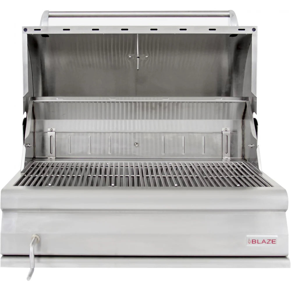 Blaze 32-Inch Built-In Stainless Steel Charcoal Grill - BLZ-4-CHAR