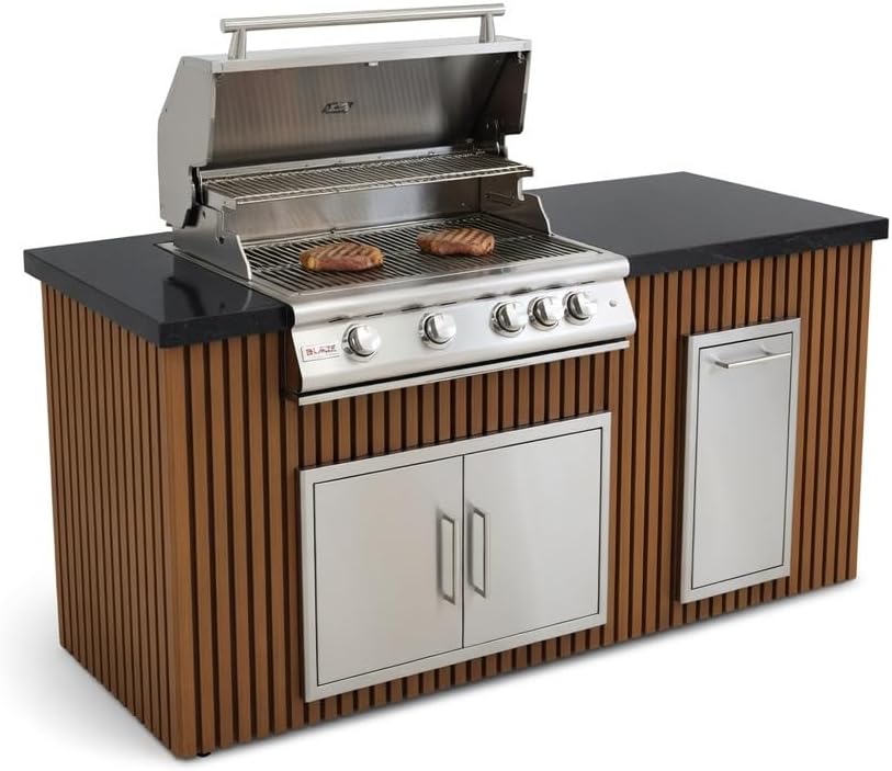 Blaze Luxury Living 6' Galley Bar Island w/ Granite Overhang BLZ-LL6-GALLEY