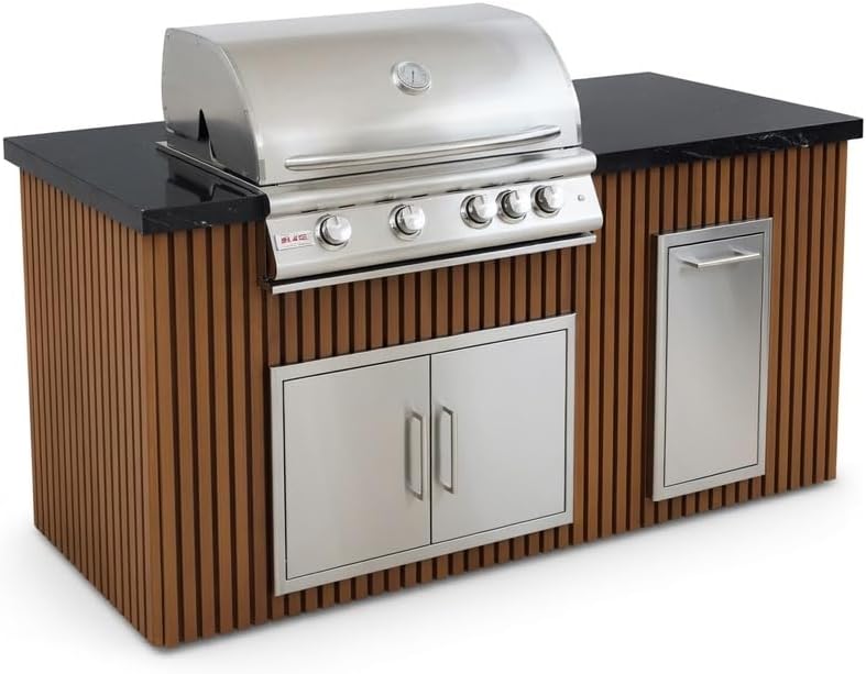 Blaze Luxury Living 6' Galley Bar Island w/ Granite Overhang BLZ-LL6-GALLEY