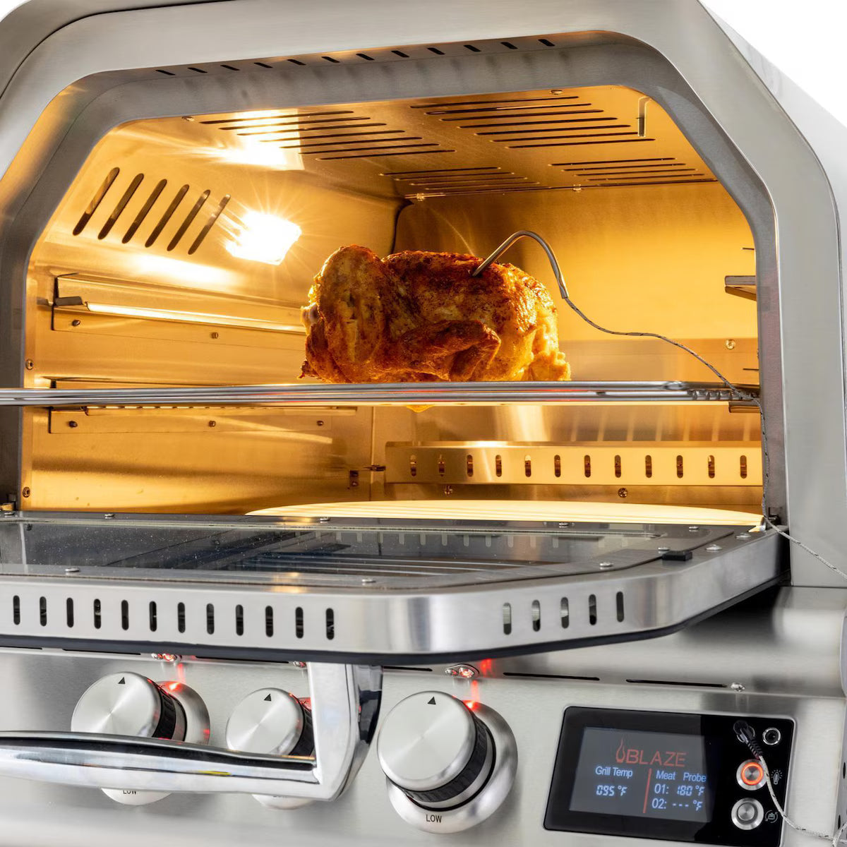 Blaze 26-Inch Countertop Propane Outdoor Oven W/ Rotisserie - BLZ-26-PZOVN-LP