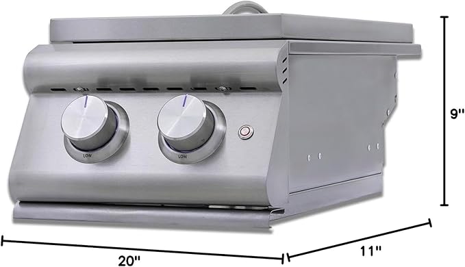 Blaze LTE+ Built-In Propane Double Side Burner BLZ-SB2-LTEPLUS-LP