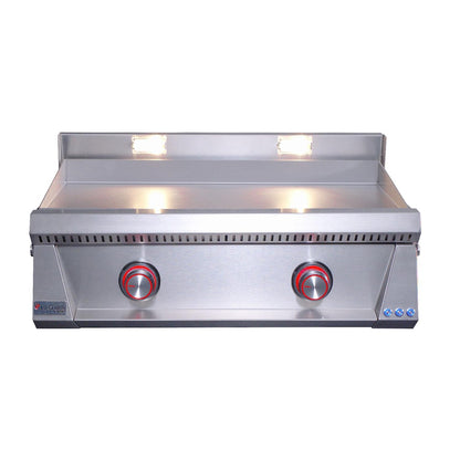 Le Griddle Pro Series 75 - 2 Burner - 3mm Plate WIth Interior Lights - OML75P3