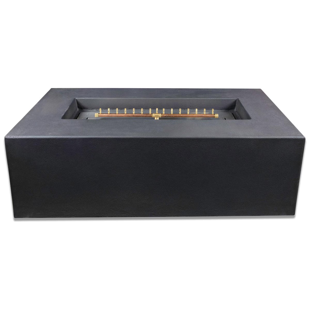 Blaze 60-Inch Rectangular Concrete Propane Fire Pit Table in Phantom BLZ-60-FTABLE-LP