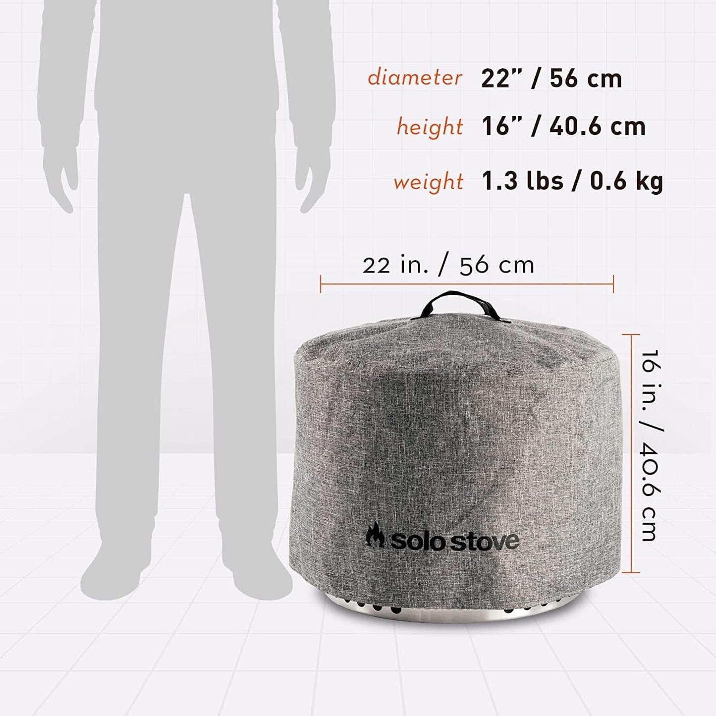 Solo Stove Yukon 27-Inch Shelter - Premium Ash Grey SSYUK-SHELTER-27-GREY