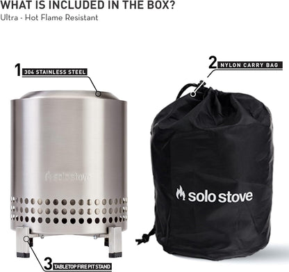 Solo Stove Mesa XL Tabletop Fire Pit - Stainless Steel SSMESA-XL-SS