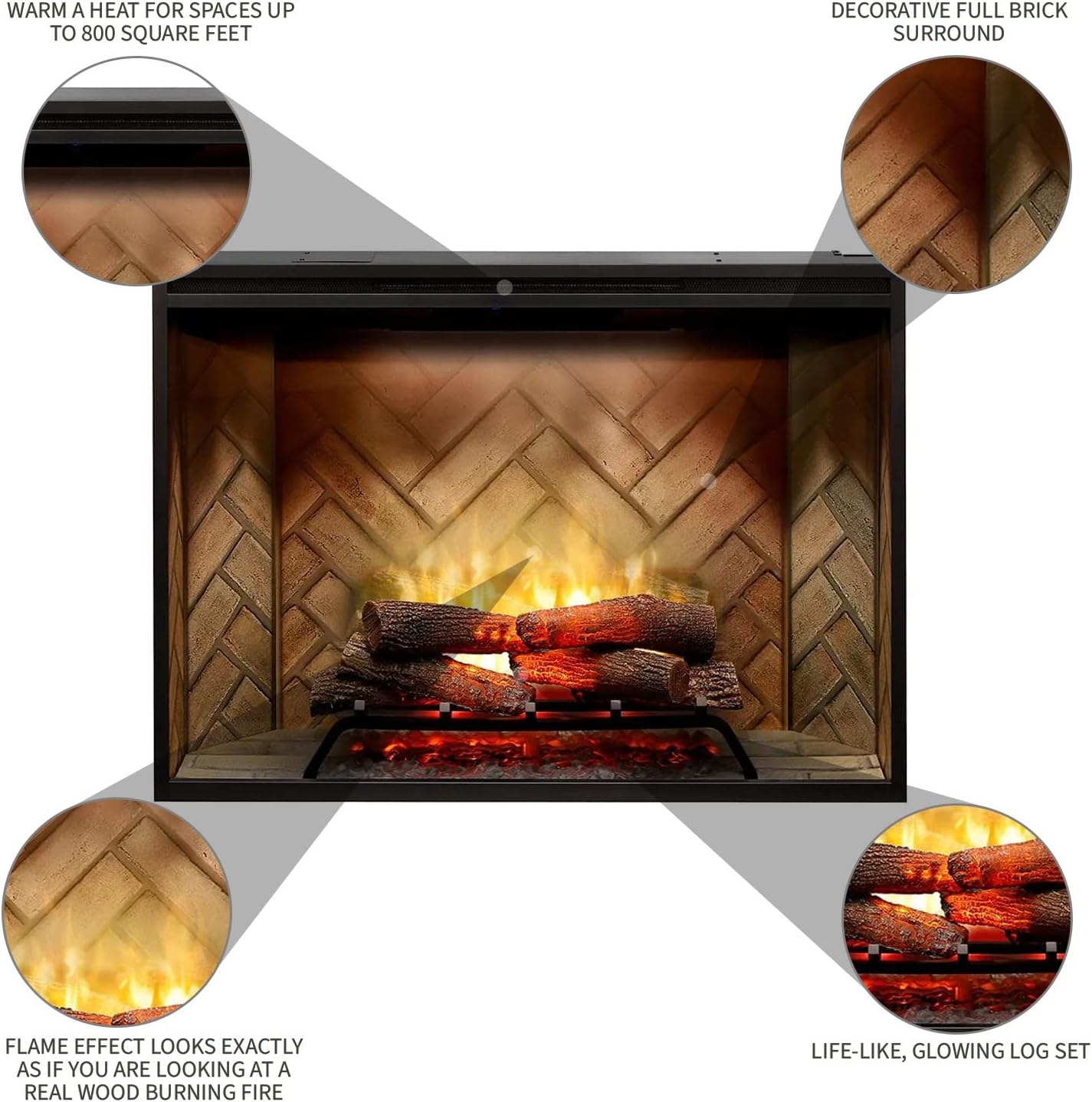 Dimplex Vital Spark 42" Built-In Electric Firebox