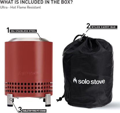 Solo Stove Mesa XL Firepit Red SSMESA-XL-MULBERRY
