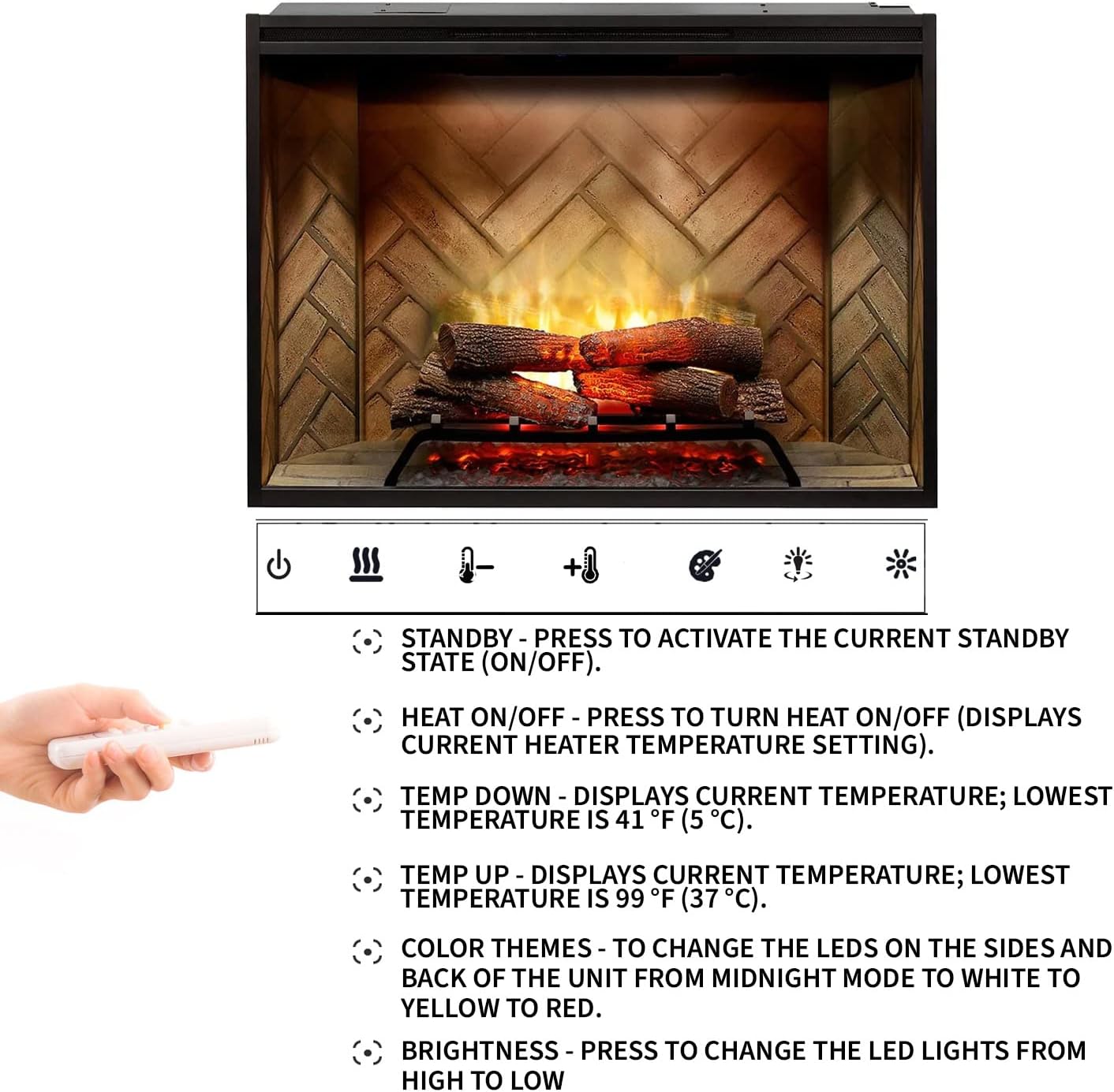 Dimplex Vital Spark 42" Built-In Electric Firebox