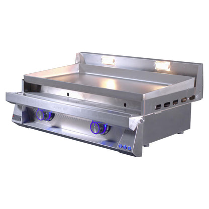 Le Griddle Pro Series 75 - 2 Burner With Interior Light - 6mm Plate - OML75P6