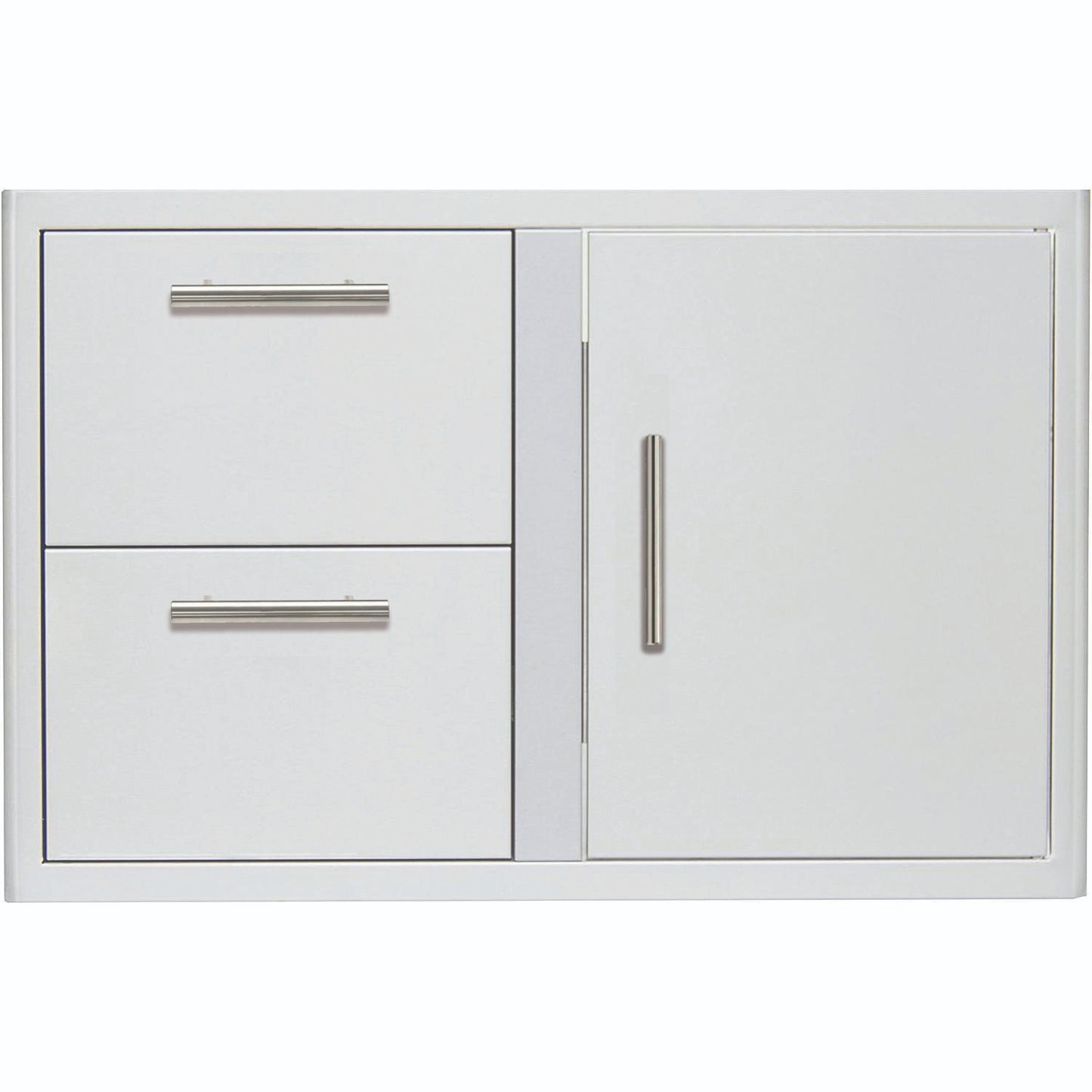 Blaze 32-Inch Access Door & Stainless Steel Double Drawer Combo -BLZ-DDC-R-LTSC
