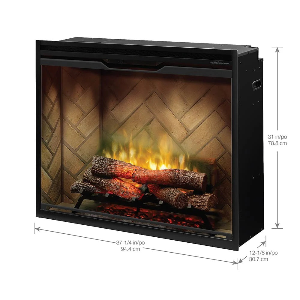 Dimplex Revillusion 36" Built-In Electric  Firebox – Herringbone REV36-HB