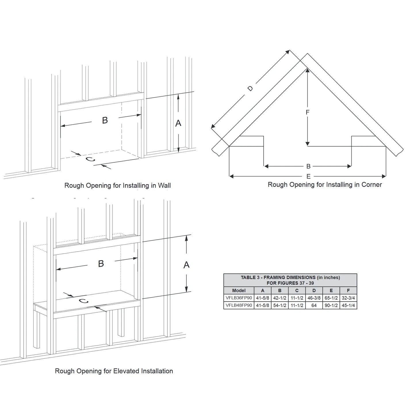 Empire Boulevard 36 Inch Linear Contemporary Vent Free MV Fireplace - VFLB36FP30