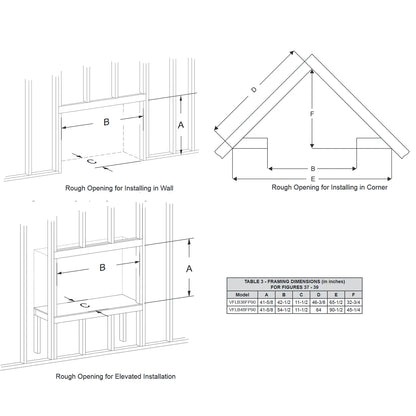 Empire Boulevard 36 Inch Linear Contemporary Vent Free MV Fireplace - VFLB36FP30