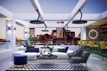 Bromic Eclipse Electric 600mm (24”) Curved Ceiling Pole (BH3230004)