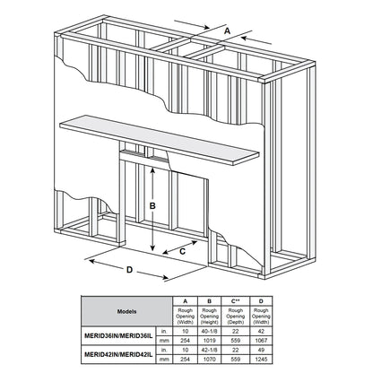 Majestic Quartz 42 Direct Vent Gas Fireplace - QUARTZ42