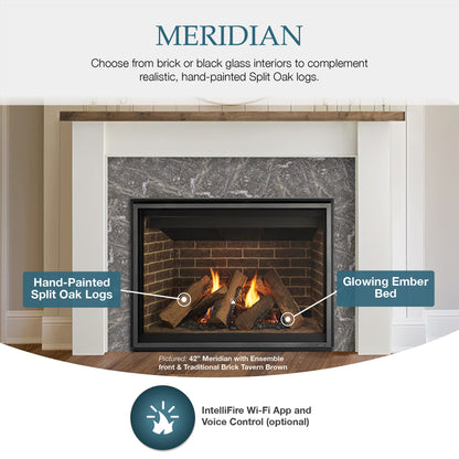 Majestic Meridian 42 Direct Vent Gas Fireplace - MER42