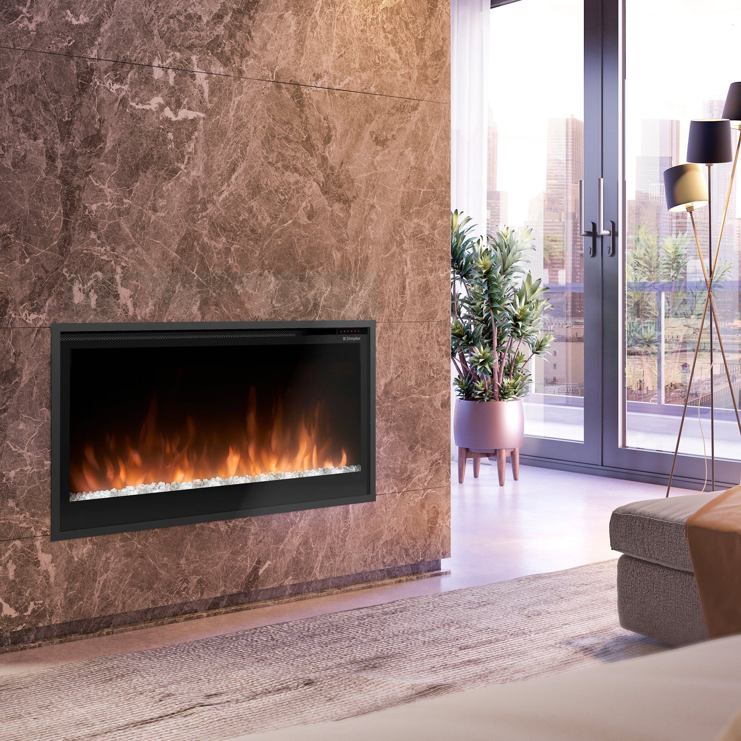 Dimplex Slim Linear 36" Built-In Linear Electric Fireplace
