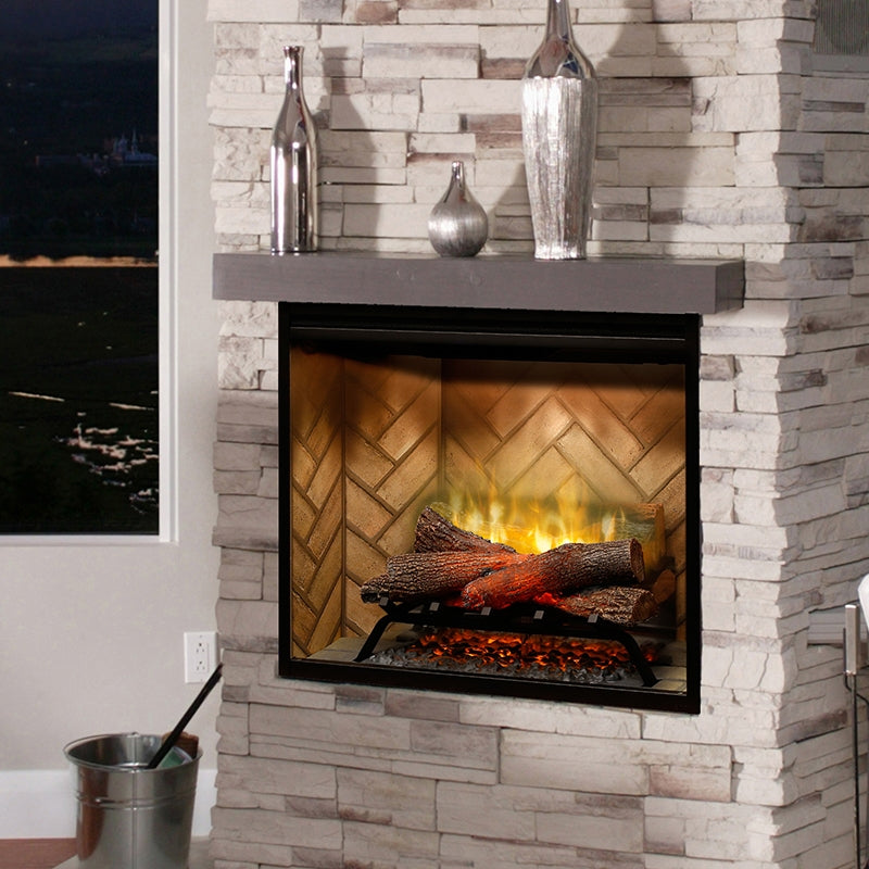 Dimplex Revillusion 30" Built-In Electric Firebox – Herringbone REV30-HB