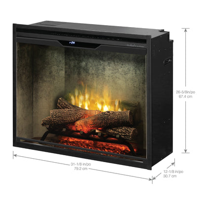 Dimplex Optimyst e-MatriX 35" Built-In Water Vapor Fireplace (Front-Facing)