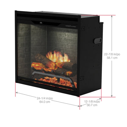Dimplex Revillusion 24" Built-In Firebox – Black