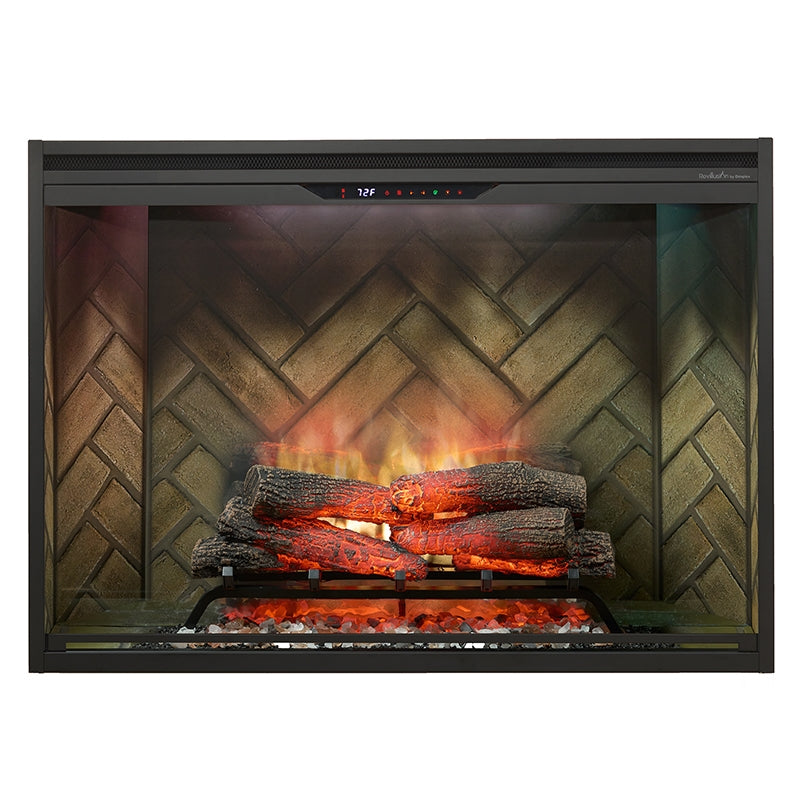 Dimplex Revillusion 42" Built-In Electric Firebox – Herringbone REV42-HB