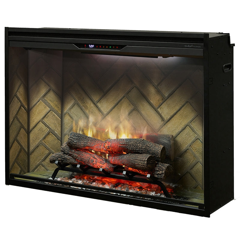 Dimplex Revillusion 42" Built-In Electric Firebox – Herringbone REV42-HB