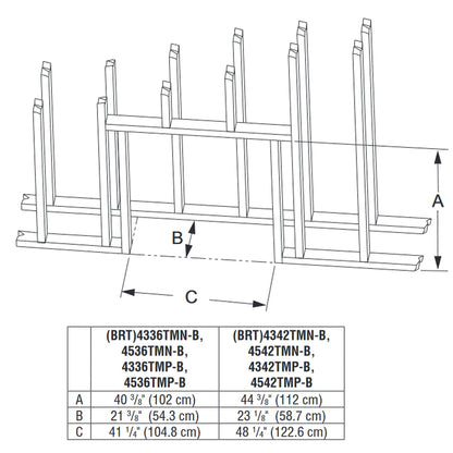 Superior 36 Inch B-Vent Radiant Gas Fireplace - BRT4336