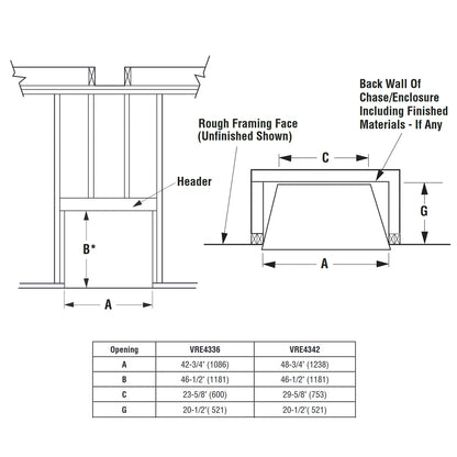 Superior 42 Inch Vent Free Outdoor Gas Fireplace - VRE4342