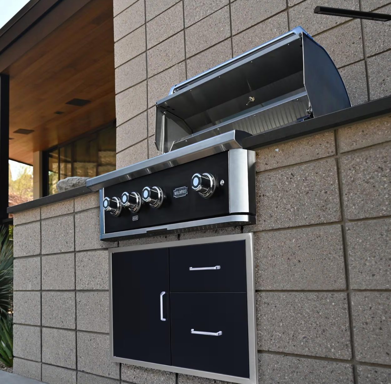 Wildfire Outdoor Living Ranch Pro 36" Gas Grill Black 304 WF-PRO36G-RH