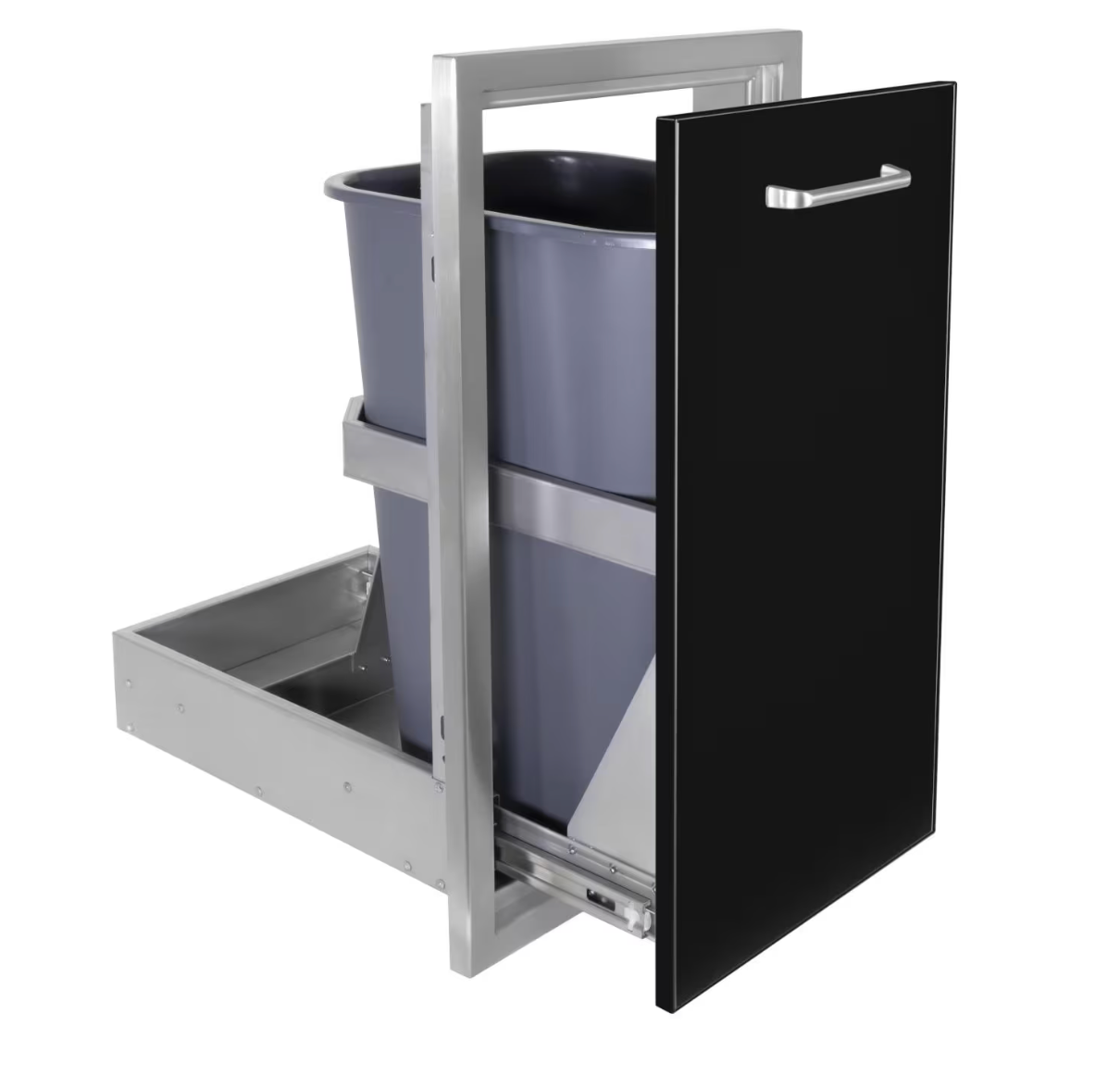 Wildfire Outdoor Living Pull Out Trash Drawer 14 x 26 Black -WF-TRDW1426-BSS