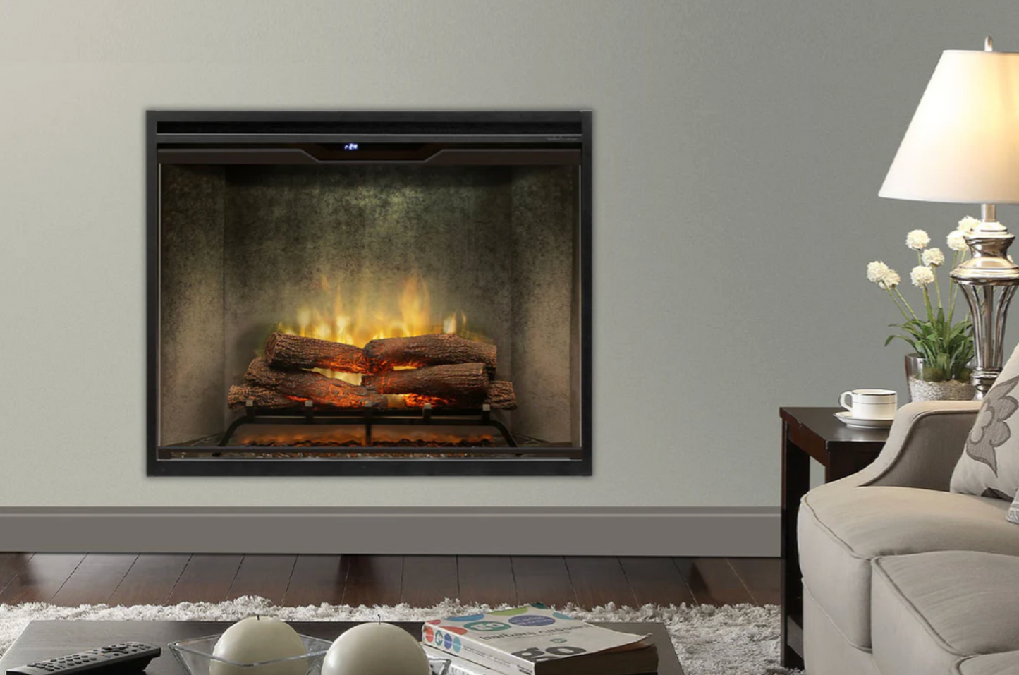 Dimplex Revillusion 42" Built-In Electric Firebox – Weathered Concrete REV42-WC